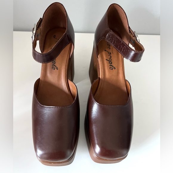 🆕FREE PEOPLE Gwen Platform Mary Janes-Size 8.5 - Picture 10 of 16